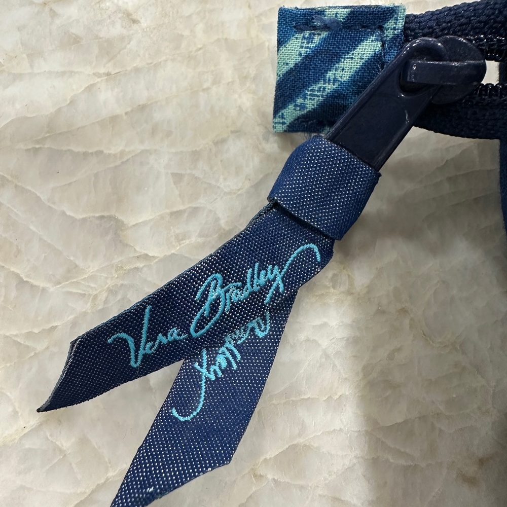 Vera Bradley Travel Organizer Hanging Jewelry Cosmetic Blue Quilted - Picture 2 of 7